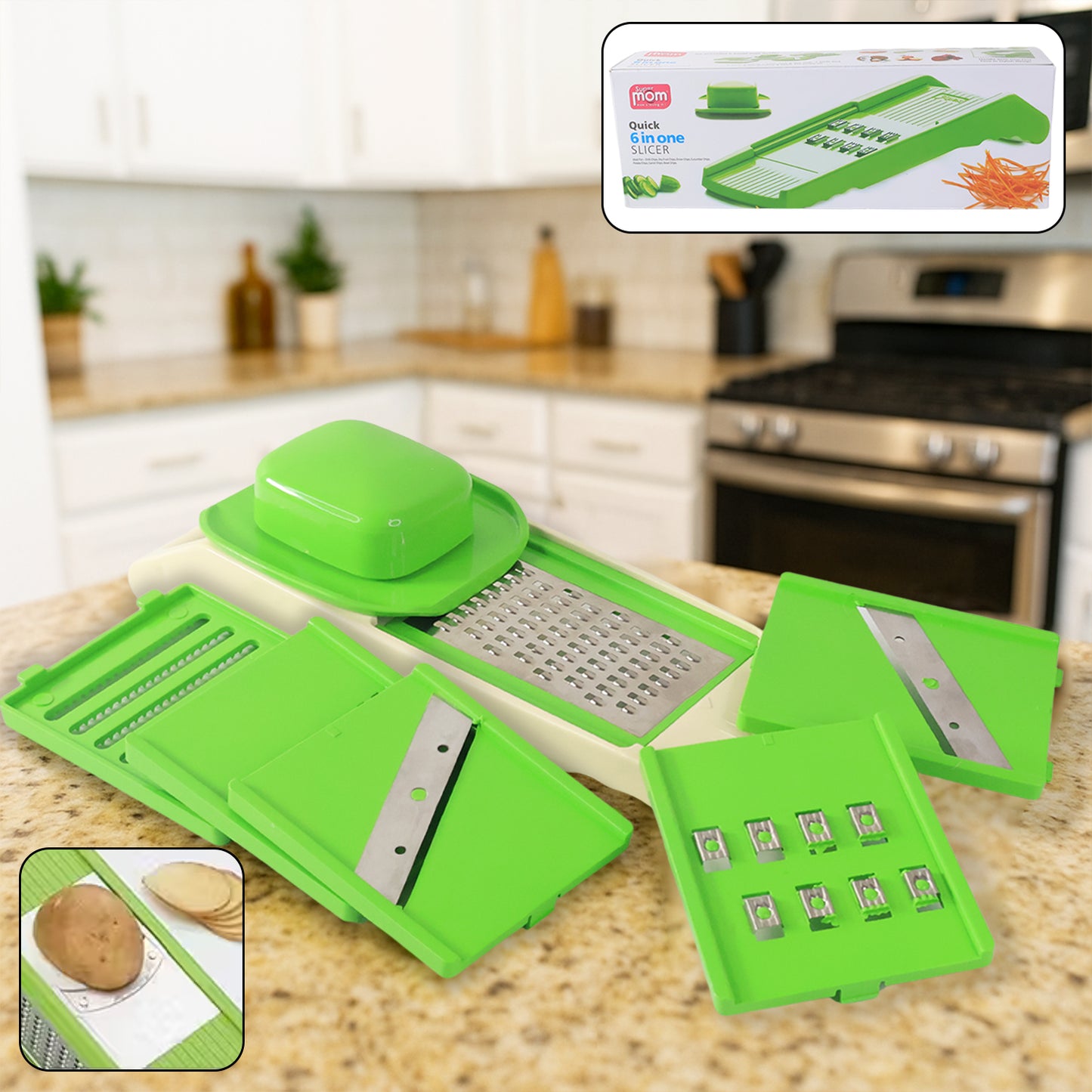 Supermom Quick 6-in-1 Multipurpose Slicer - Zidbik
