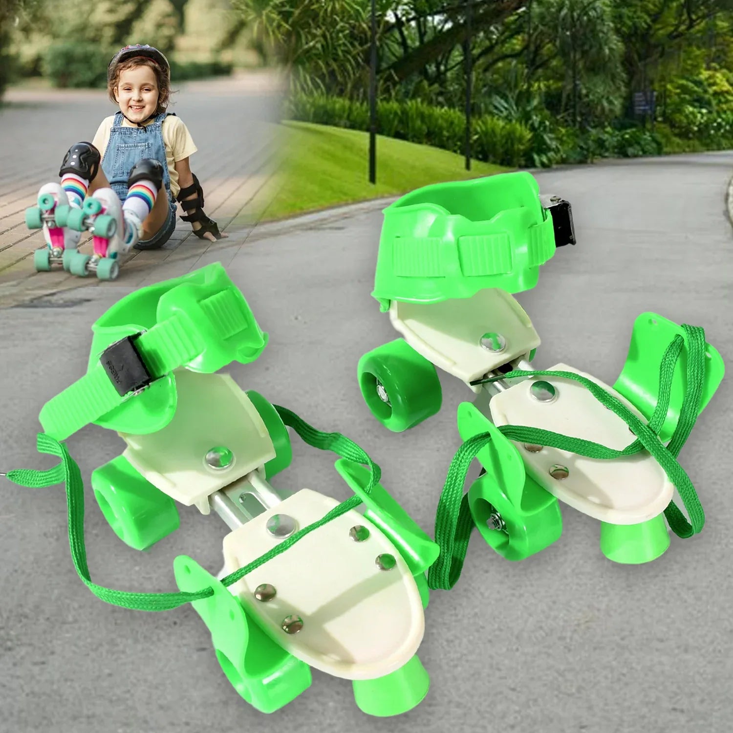 7592 Roller Skates For Kids Very Adjustable Comfortable To Use Roller Skate Skating (Pair Of 1) - Zidbik
