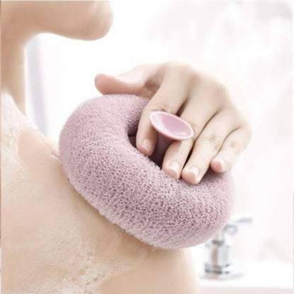 12626 Super Soft Bath Sponge Flower Suction Cup Bath Sponges For Shower Women Men Foam Loofah Sponge Exfoliating Bath Sponge Body Washer Reusable Loofah Massage Bath (1 Pc) - Zidbik