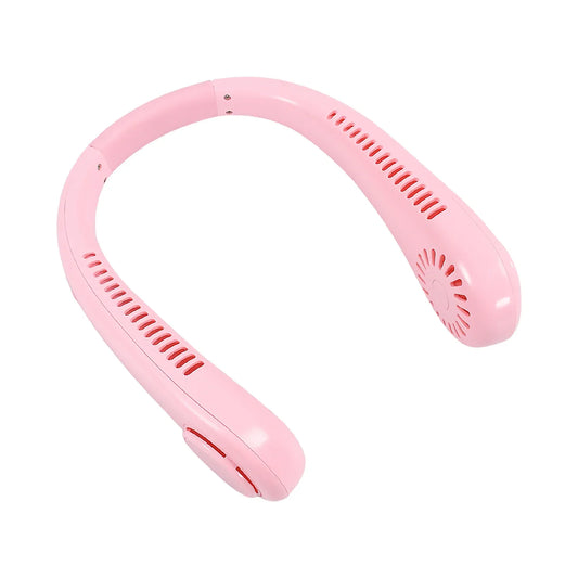 0616 Portable Neck Fan Holiday Hands Free Bladeless Neck Fan 360 Cooling Hanging Fan Usb Rechargeable Personal Neck Fan Wearable Neck Fan Suitable For Traveling - Zidbik