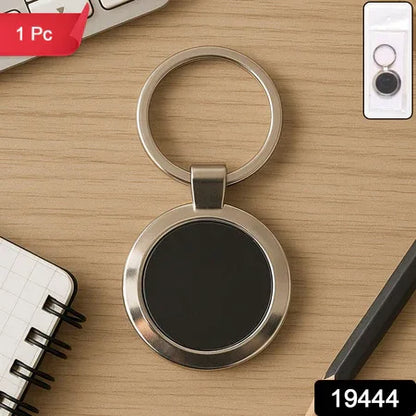 Premium Round Shape Metal Keychain (1 Pc) - Zidbik