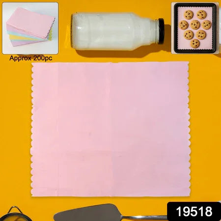 Multi-color Oil-absorbing Baking Paper Sheets Approx 200 Pcs - Zidbik