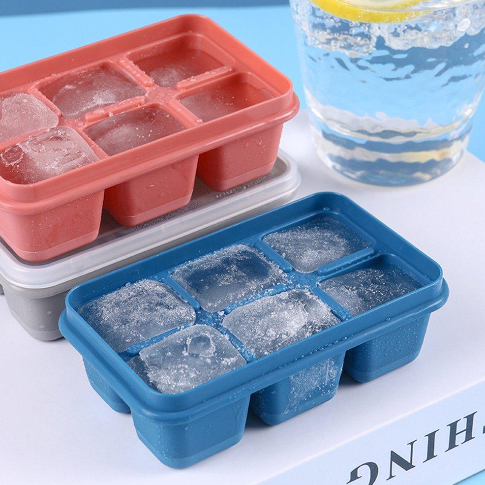 4741 6 Grid Silicone Ice Tray Used In All Kinds Of Places Like Household Kitchens For Making Ice From Water And Various Things And All. - Zidbik