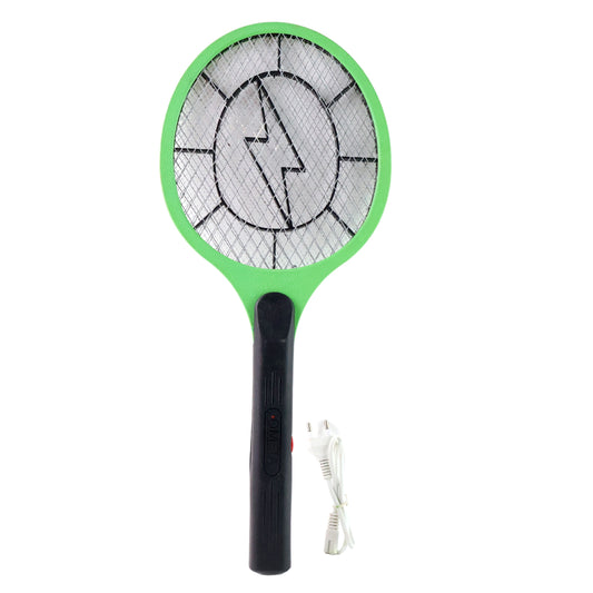Green Rechargeable Electric Mosquito Killer Racket With Cable - Zidbik