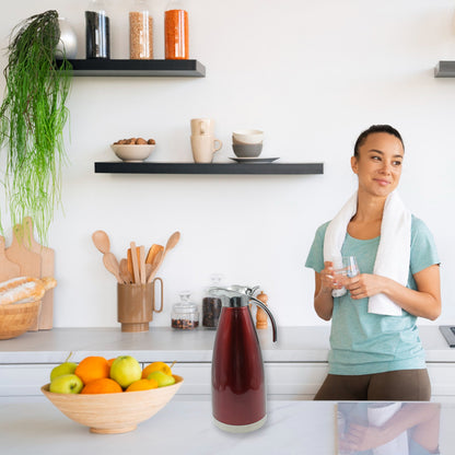 Vacuum Insulated Kettle Jug Vacuum Insulated Thermo Kettle Jug Insulated Vacuum Flask Vacuum Kettle Jug Stainless Steel For Milk Tea Beverage Home Office Travel Coffee (2.5 Ltr  1.5 Ltr  2 Ltr) (1pc) - Zidbik