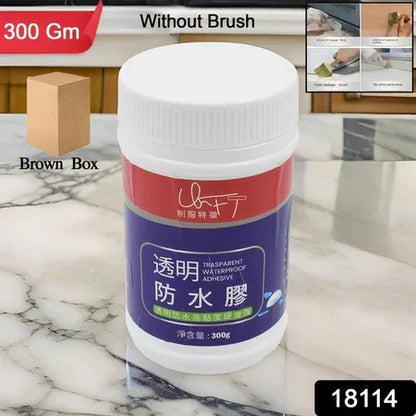 Transparent Waterproof Glue 300g Without Brush (1 Pc) - Zidbik