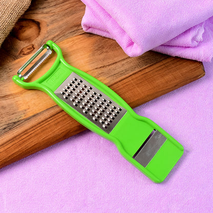 Supermom 3-in-1 Multi-functional Stainless Steel Vegetable  Fruit Peeler (1 Pc) - Zidbik