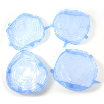 Reusable Silicone Stretch Lids 4 Piece Set - Zidbik