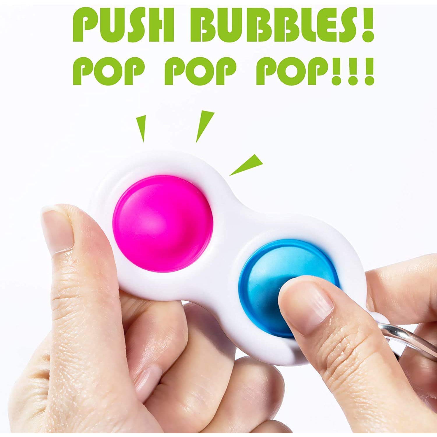 4850 Simple Dimple Fidget Toy Mini Keychain - Zidbik