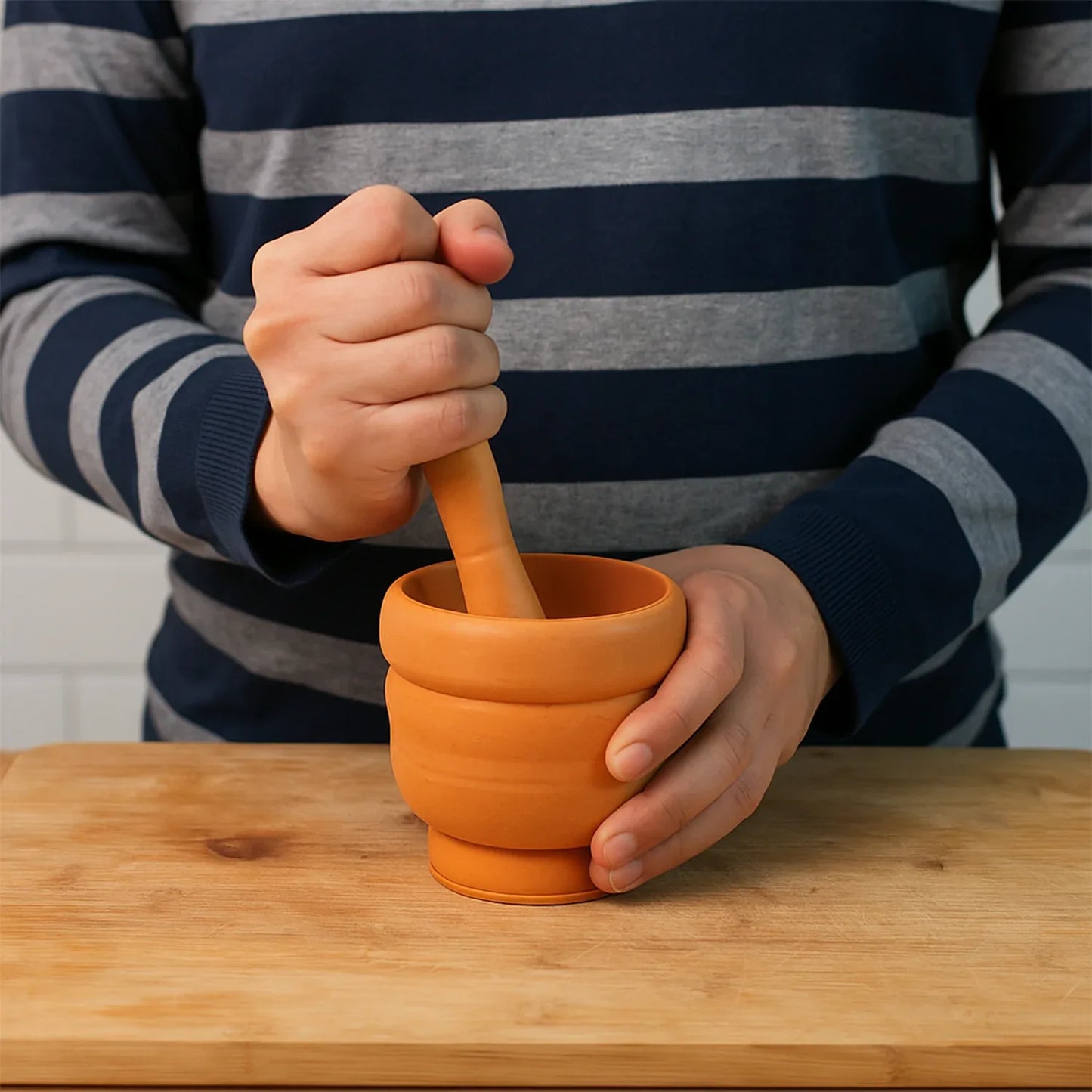 Unbreakable Plastic Mortar Pestle - (Set) - Zidbik