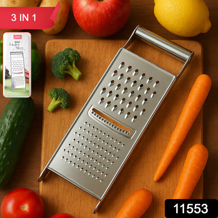 Apex Stainless Steel Grater  Slicer (3 In 1) - Zidbik