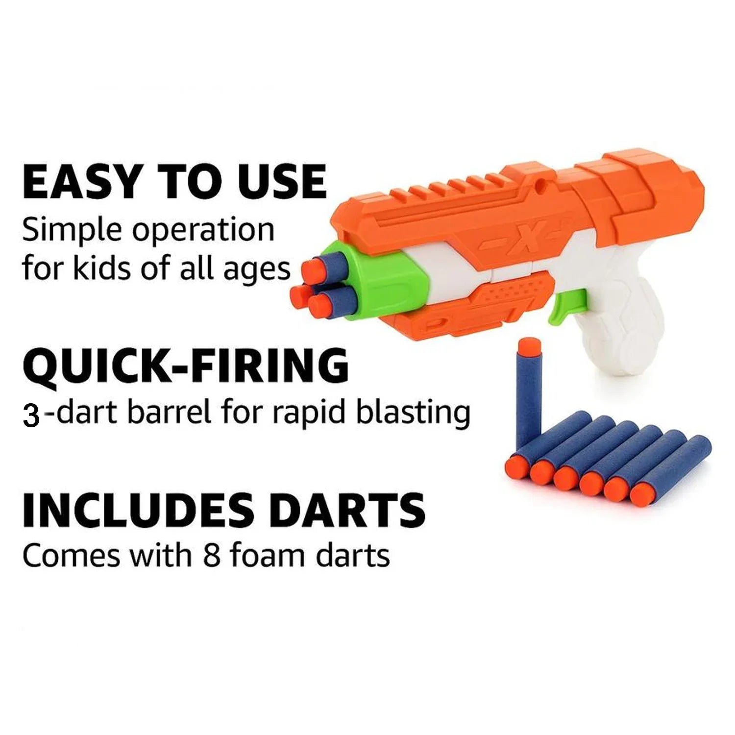 Z Master Toy Gun With Foam Bullets Compact Shooting Toy For Kids - Zidbik