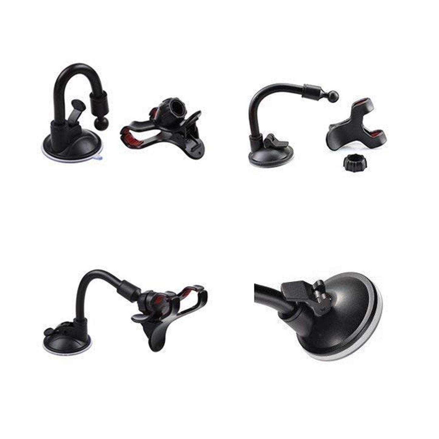 0282b Flexible Mobile Stand Multi Angle Adjustment With 360 Degree Adjustment For Car  Home Use Mobile Stand - Zidbik