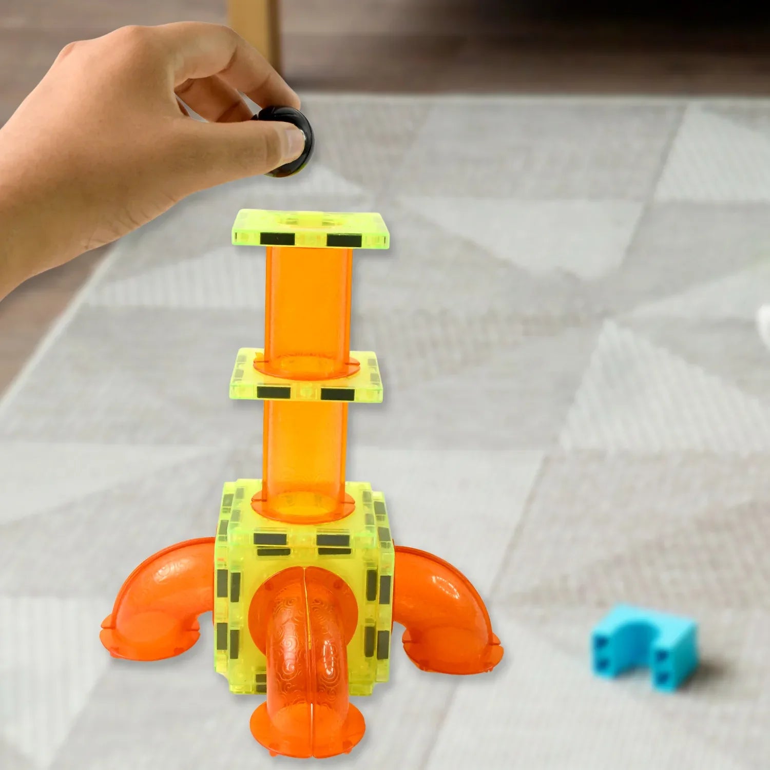 Marble Magnetrix Magnetic Marble Run Building Set - Zidbik
