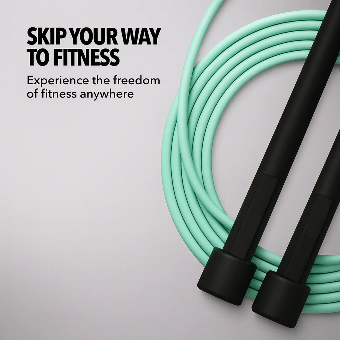 High-speed Skipping Rope With Foam Padded Handles (1 Pc) - Zidbik