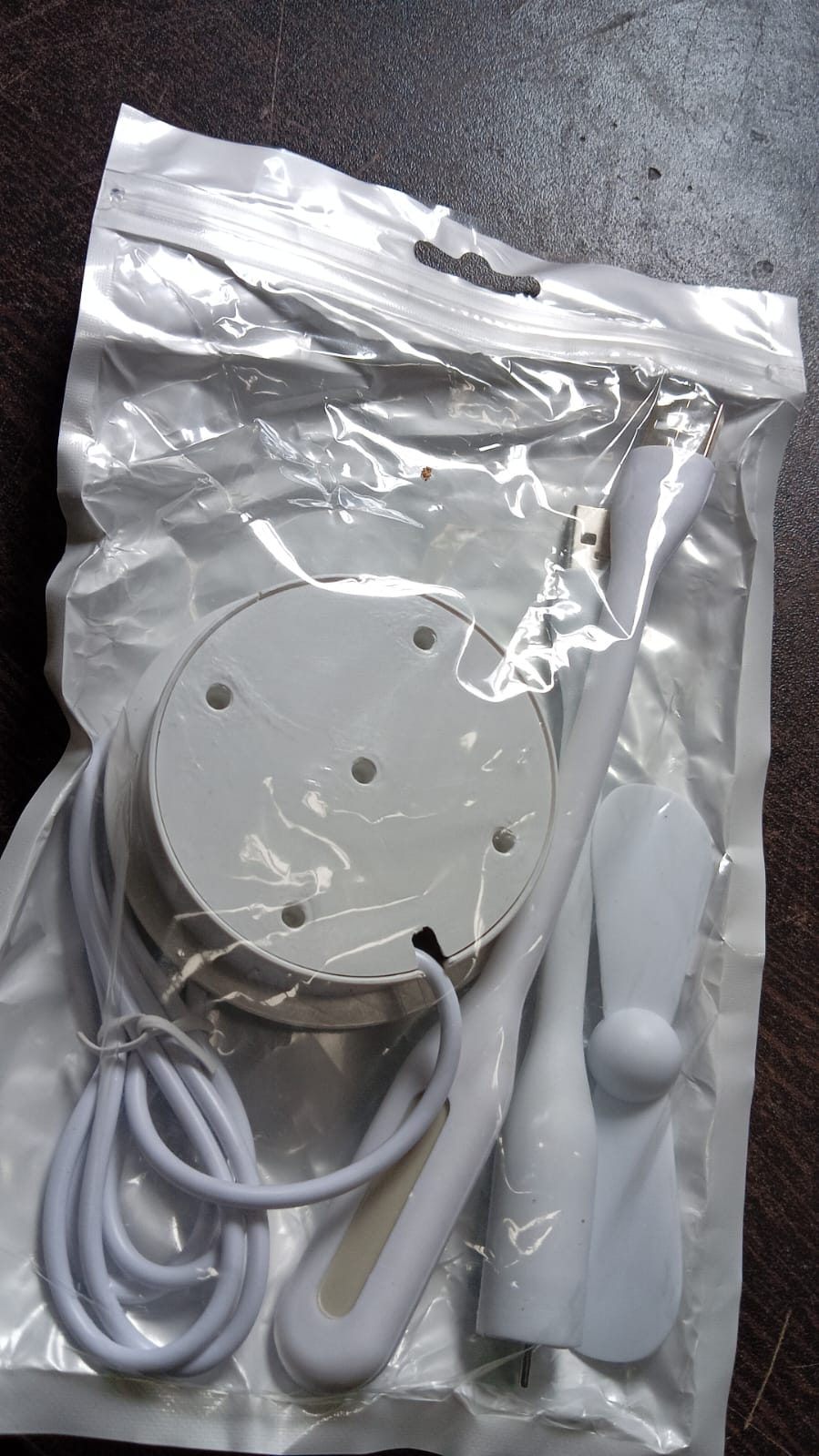 Portable Mini Usb Fan Usb Ligh  Usb 3 Hub  Port Combo - Zidbik