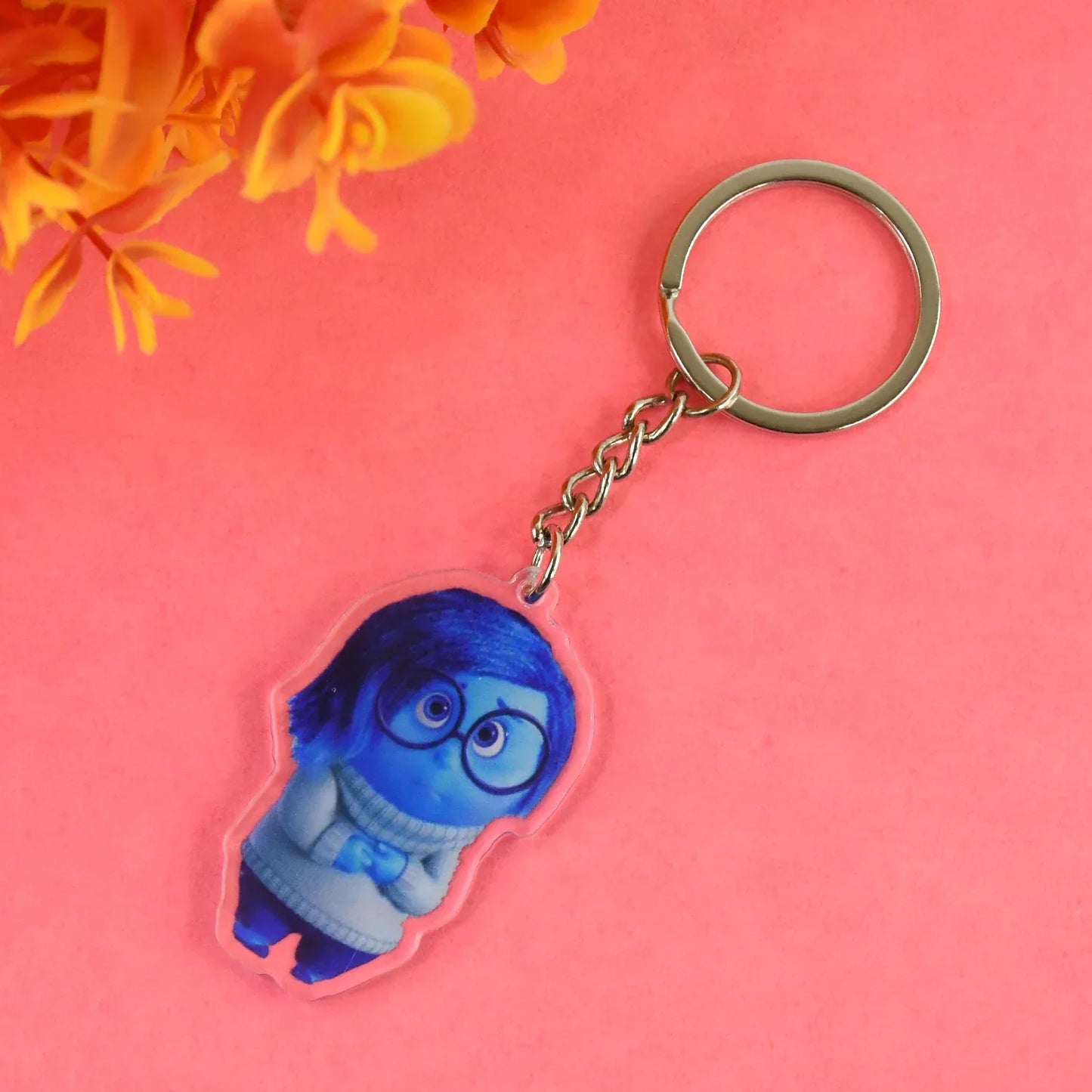 Cartoon Character-themed Acrylic Keychain (1 Pc) - Zidbik