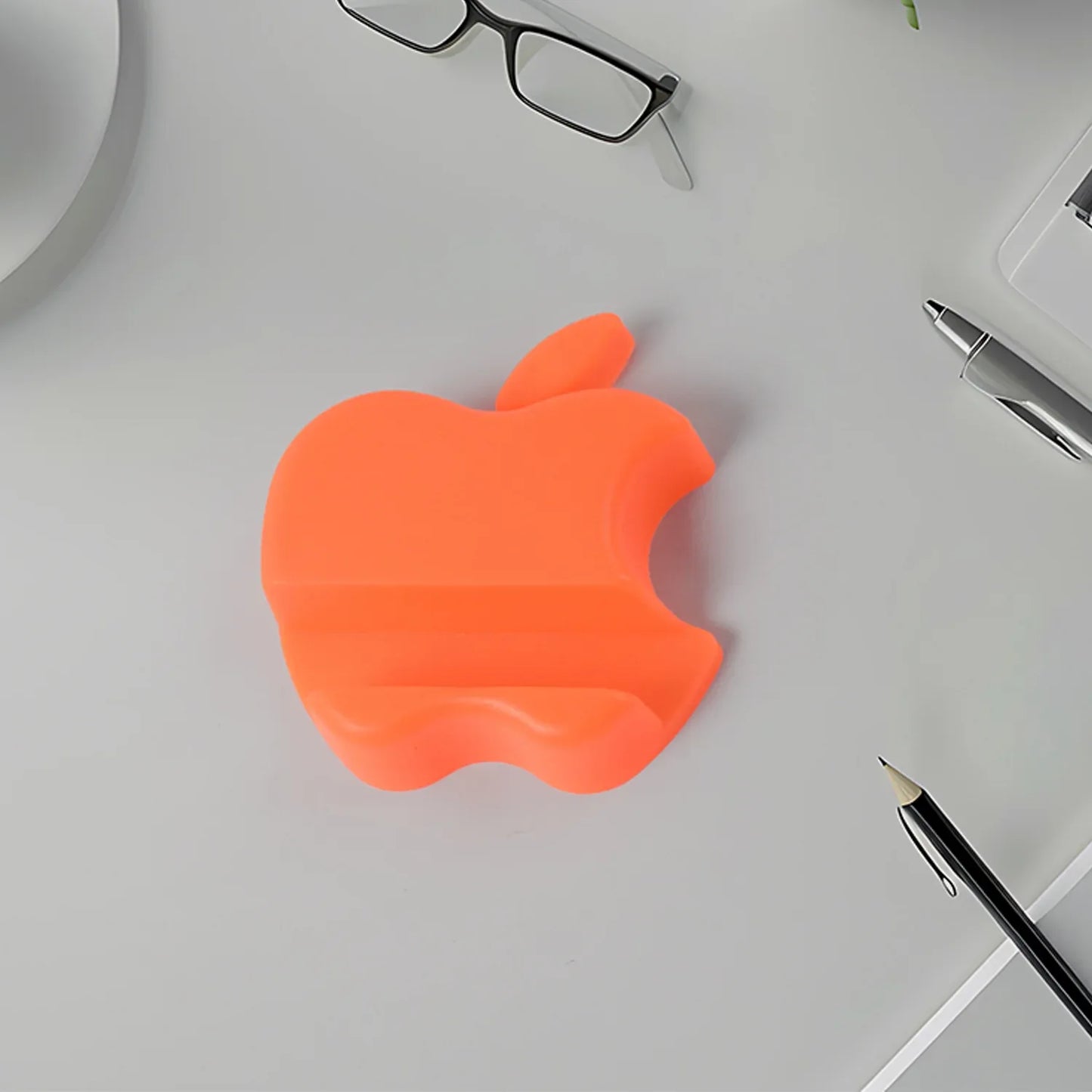 Apple-shaped Plastic Mobile Phone Holder (1 Pc Mix Color) - Zidbik