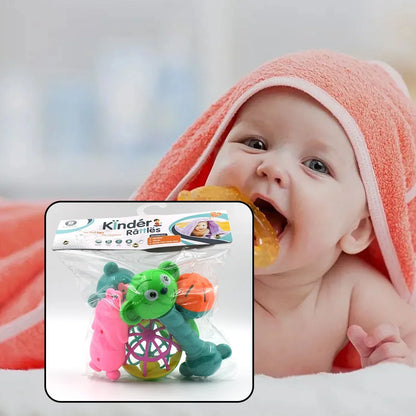 1938 At38 5pc Rattles Baby Toy And Game For Kids And Babies For Playing And Enjoying Purposes. - Zidbik
