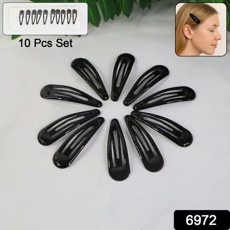 Metal Hair Clips Set (10 Pcs Set) - Zidbik