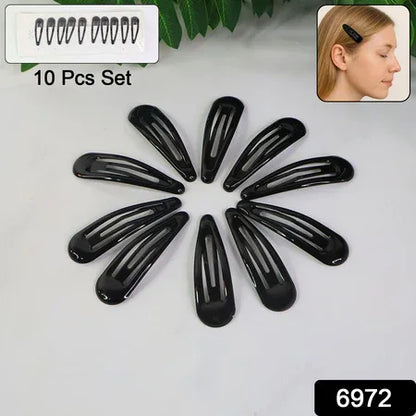 Metal Hair Clips Set (10 Pcs Set) - Zidbik