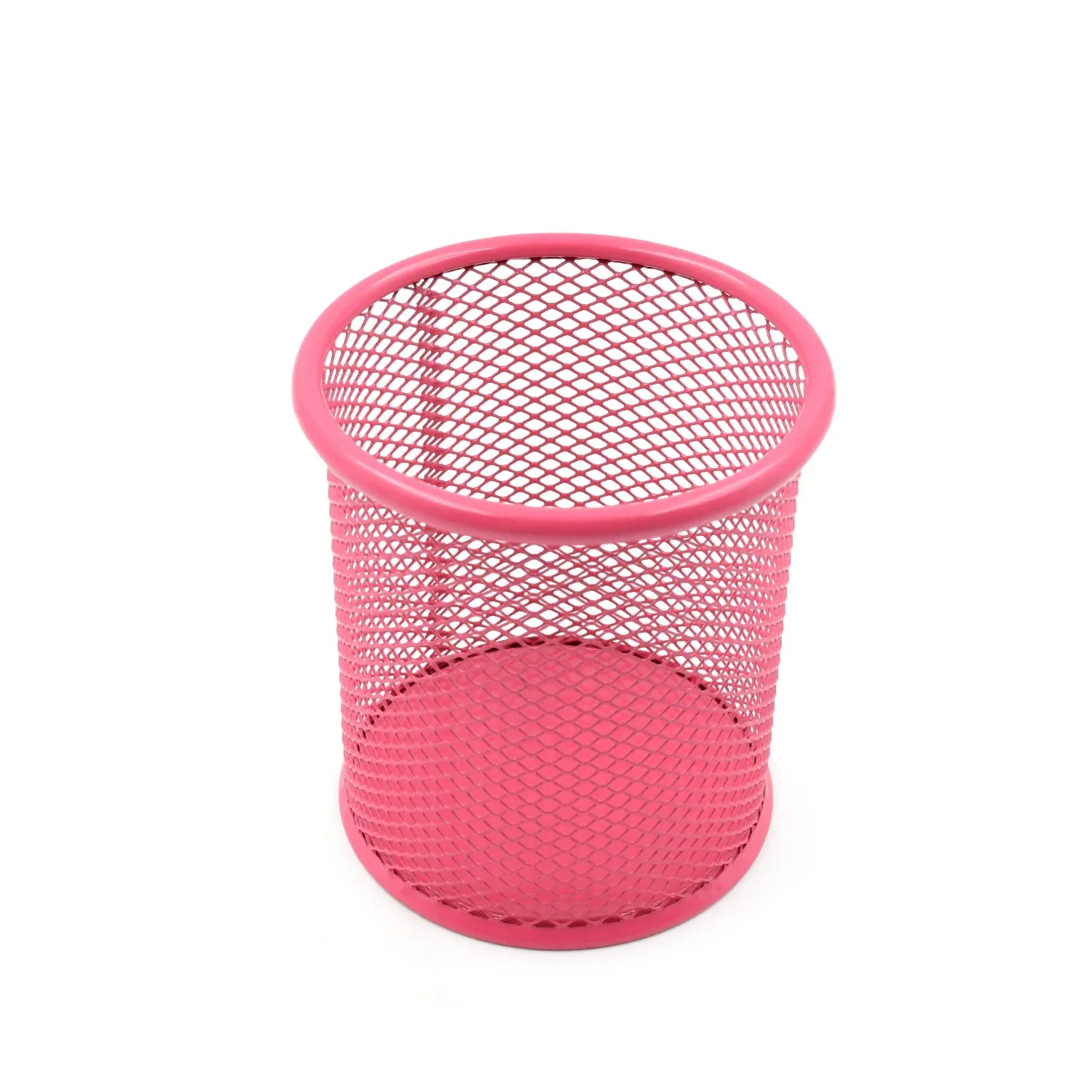 7991 Pen Holder Pen Holder Office Desk Metal Mesh Pen Stand Pencil Stationery Holder Desk Organizer Stand Storage Pencil Case (1 Pc) - Zidbik
