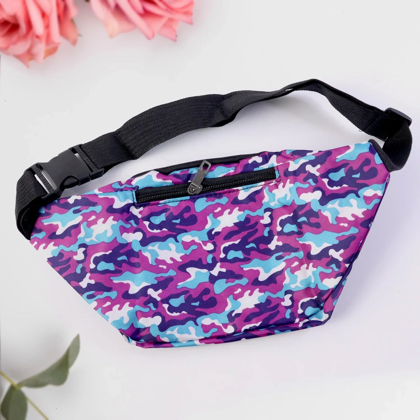 Stylish Camouflage Print Waist Bag (1 Pc) - Zidbik