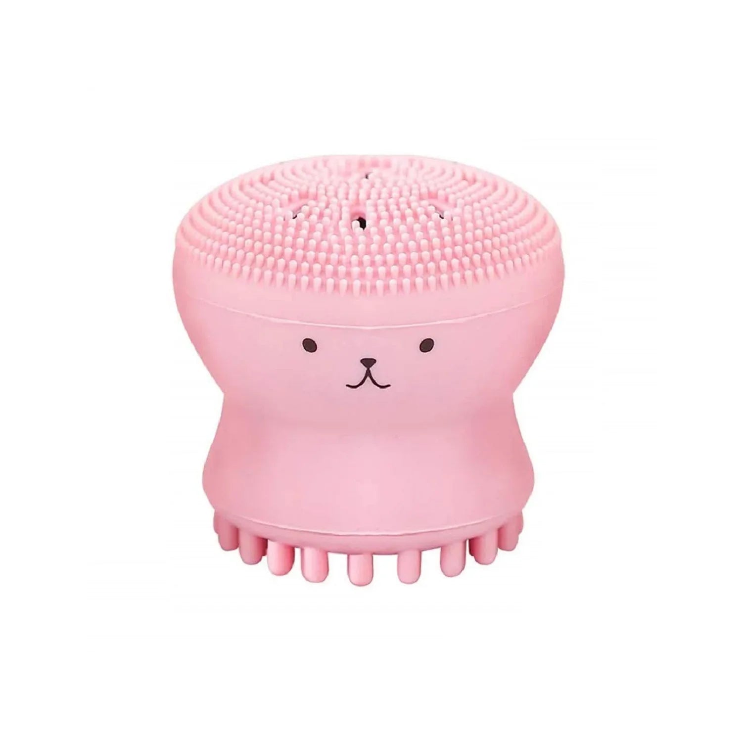 1671 Facial Cleansing Brushes Cute Octopus Shape Silicone Face Scrubber Massager Skincare Tool (1pc) - Zidbik