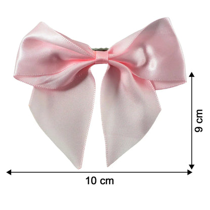 Elegant Satin Hair Bow Clip For Girls Women (1 Pc) - Zidbik