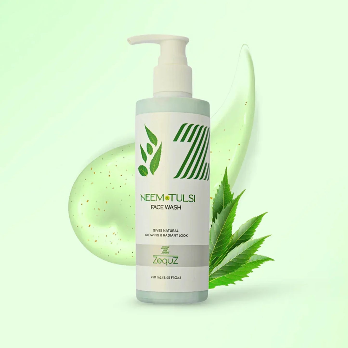 Zequz Neem Tulsi Face Wash - (1 Pc 250 Ml) - Zidbik