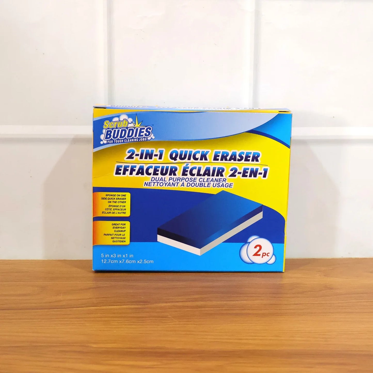 Dual Layer Cleaning Sponge Eraser Pads (2 Pc) - Zidbik