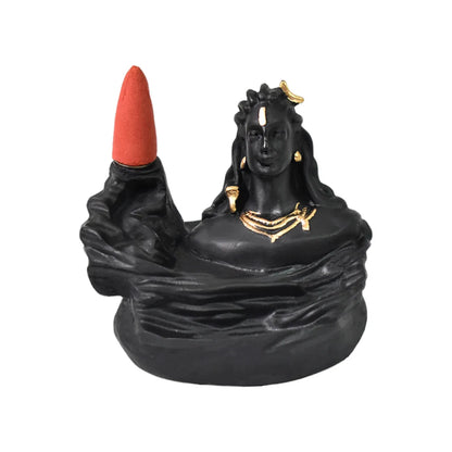 Adiyogi Shiva Backflow Smoke Fountain Incense Holder Burner (1 Pc) - Zidbik