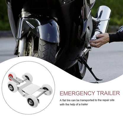 Heavy-duty Motorcycle Front Wheel Parking Roller Stand (1 Pc) - Zidbik