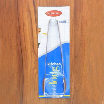 Stainless Steel Multipurpose Serving Tong  2-in-1 Pasta  Salad Tong (1 Pc) - Zidbik