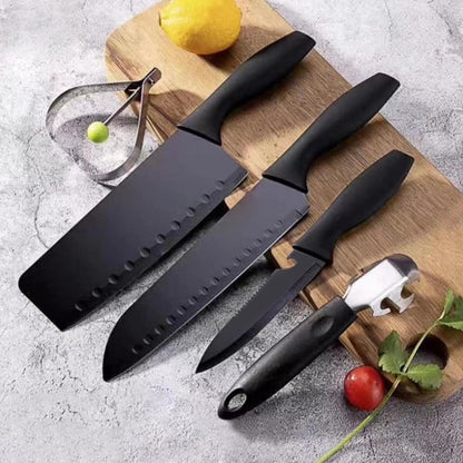 5910 5-piece Forged Kitchen Chef Cutlery Stainless Steel Knife Set Chopping Knife Chef Knife Utility Knife Butcher Knife (5pc) - Zidbik