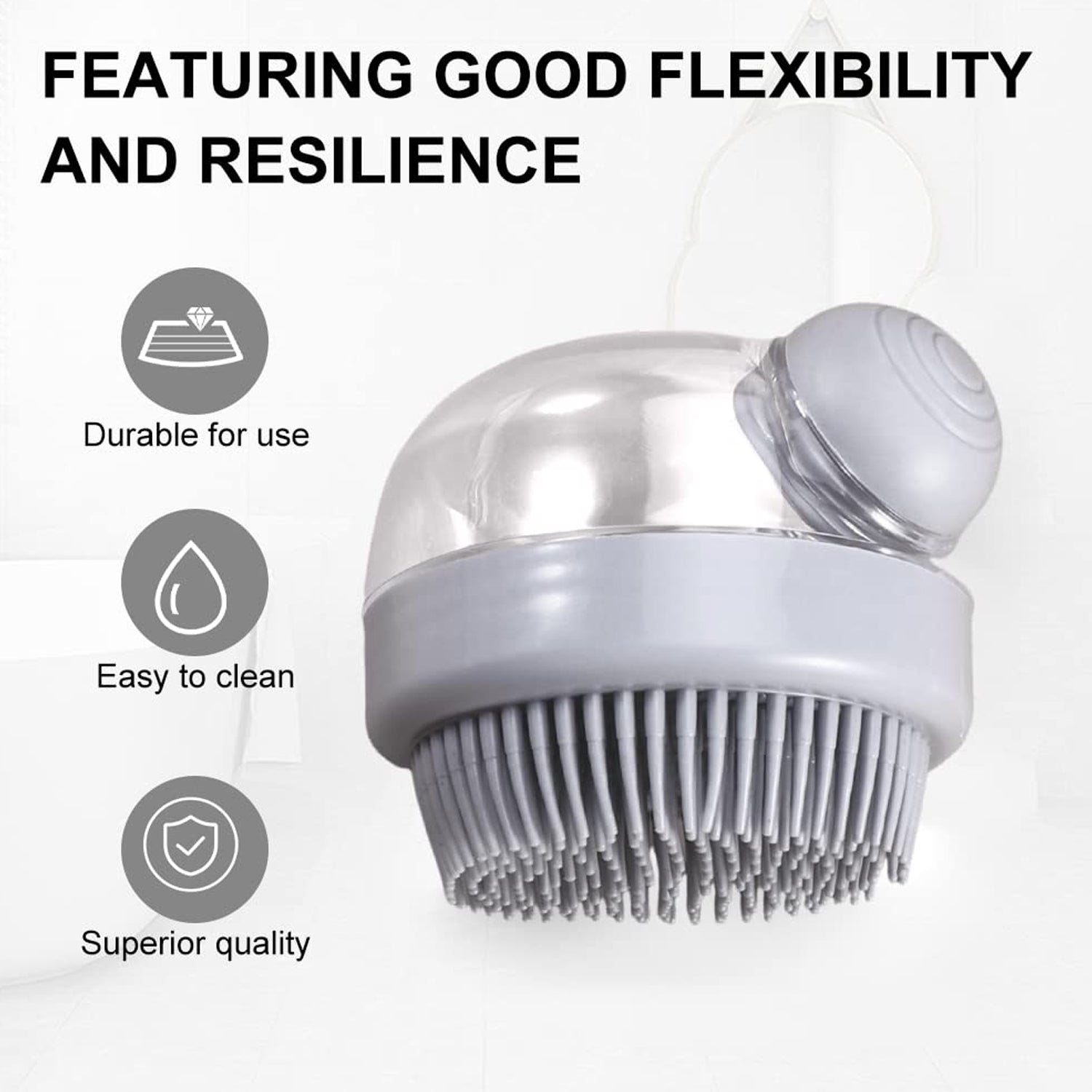 Head Scalp Massager Shampoo Brush (1 Pc) - Zidbik