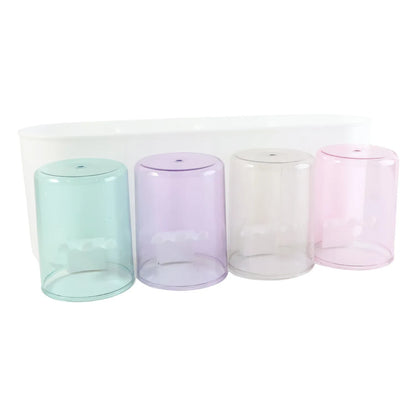 Wall Mounted Toothbrush Holder Set (1 Set) - Zidbik