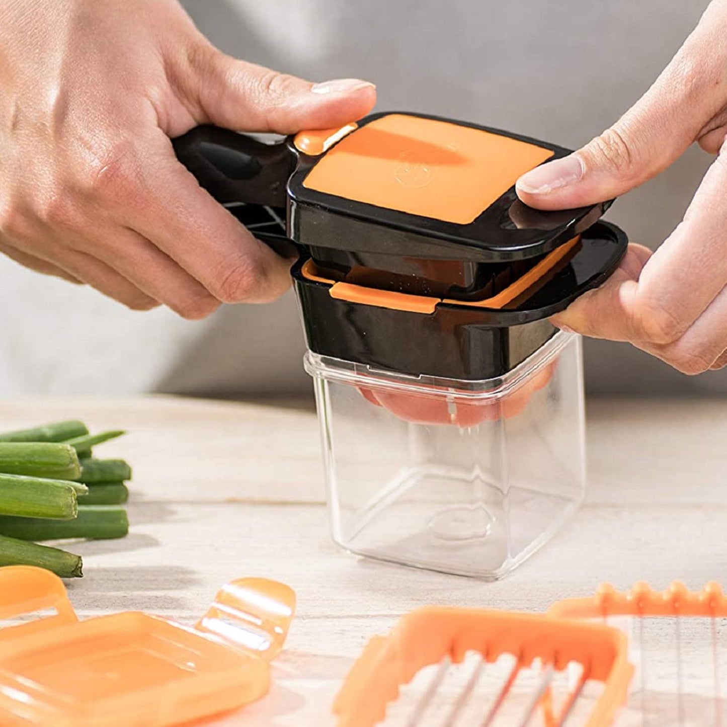 2069 5 In 1 Nicer Dicer Used For Cutting And Shredding Of Various Types Of Food Stuff In All Kitchen Purposes. - Zidbik