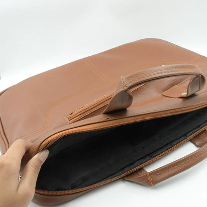 12573 Multipurpose Bag Shoulder Side Bag Office Laptop Faux Leather Executive Formal Laptop Macbook Messenger Office Travel Business Shoulder Hand Sling Bag For Men Women With Multiple Compartments - Zidbik