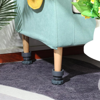 17851 Plastic Washing Machine Vibration Feet Pad Adjustable Highly Non-slip Support Anti Vibration Pads Walk Pads Shock Absorber Noise Cancelling Furniture Lifting Base (4 Pcs Set) - Zidbik