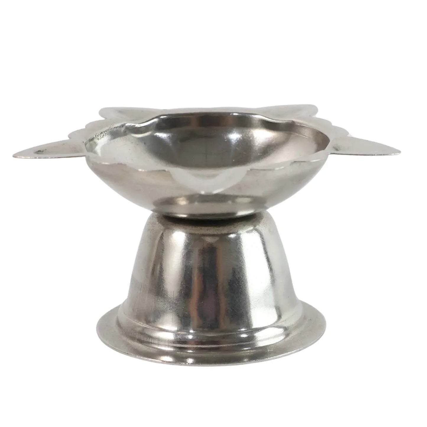 Stainless Steel Sunflower Design Diya Stand (Big Size) (1 Pc) - Zidbik