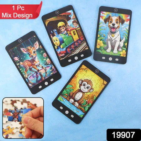 Kids Mini Cartoon Jigsaw Puzzle 1 Pc Mix Design - Zidbik