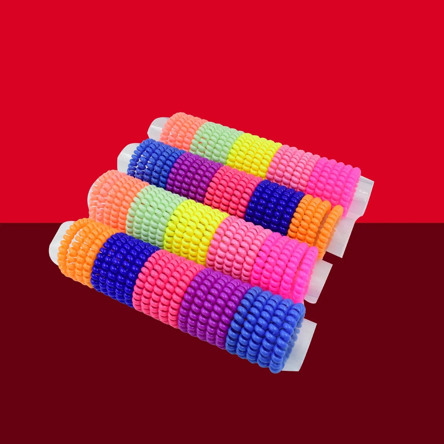 Telephone Wire Hair Bands Pack Of 100 Pcs - Zidbik