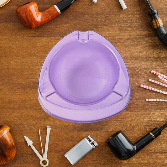 Oblivion Transparent Pueple Plastic Ashtray (1 Pc) - Zidbik
