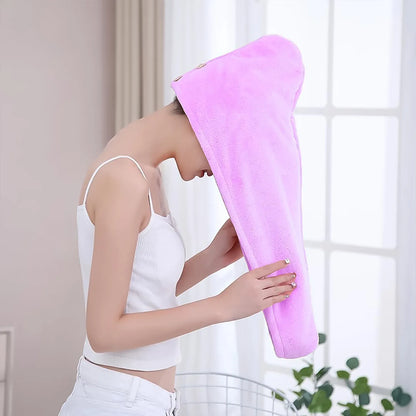 1408 Quick Turban Hair-drying Absorbent Microfiber Toweldry Shower Caps - Zidbik