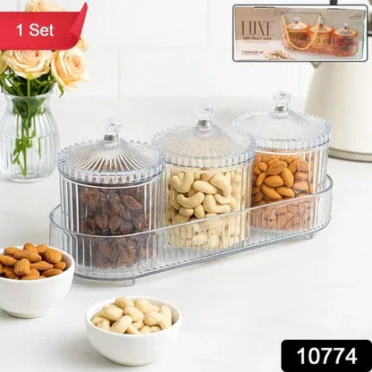 Dry Fruit Snack Storage - (3 Pc Set) - Zidbik