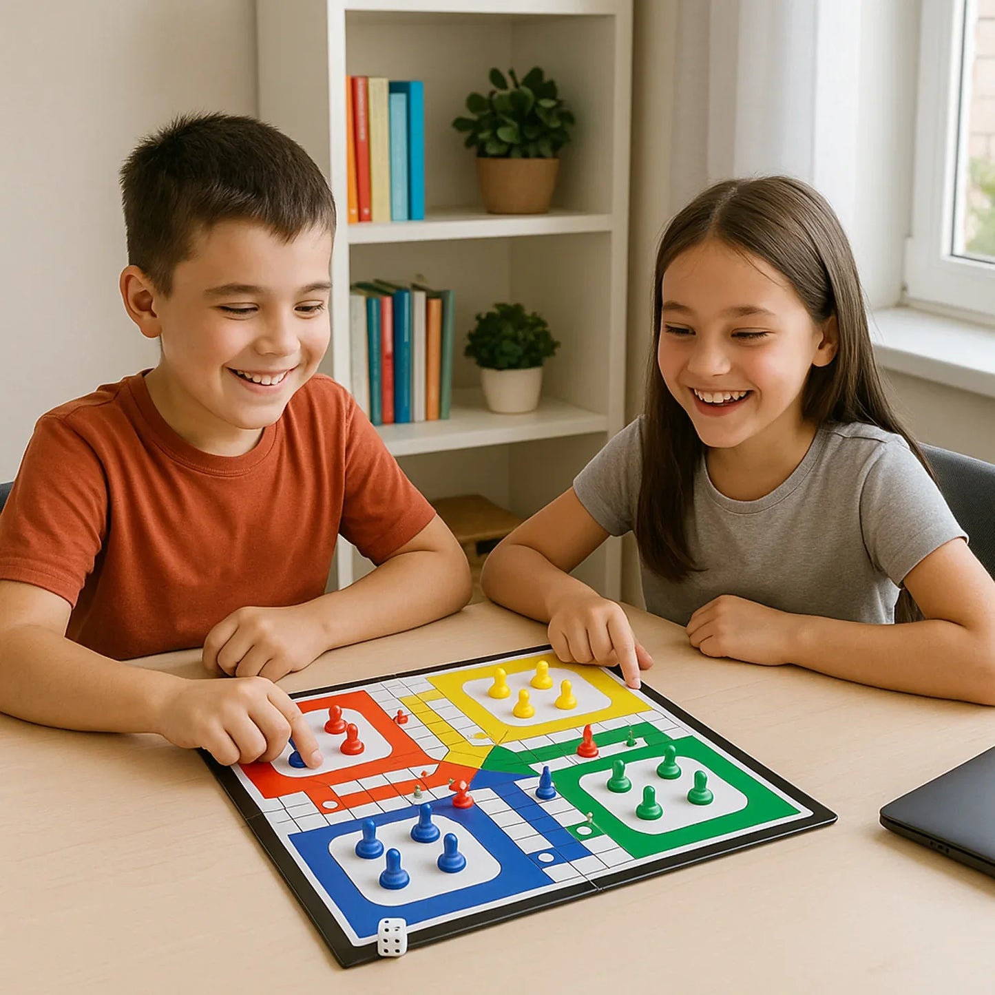 Pocket Ludo Travel Board Game - (1 Set) - Zidbik