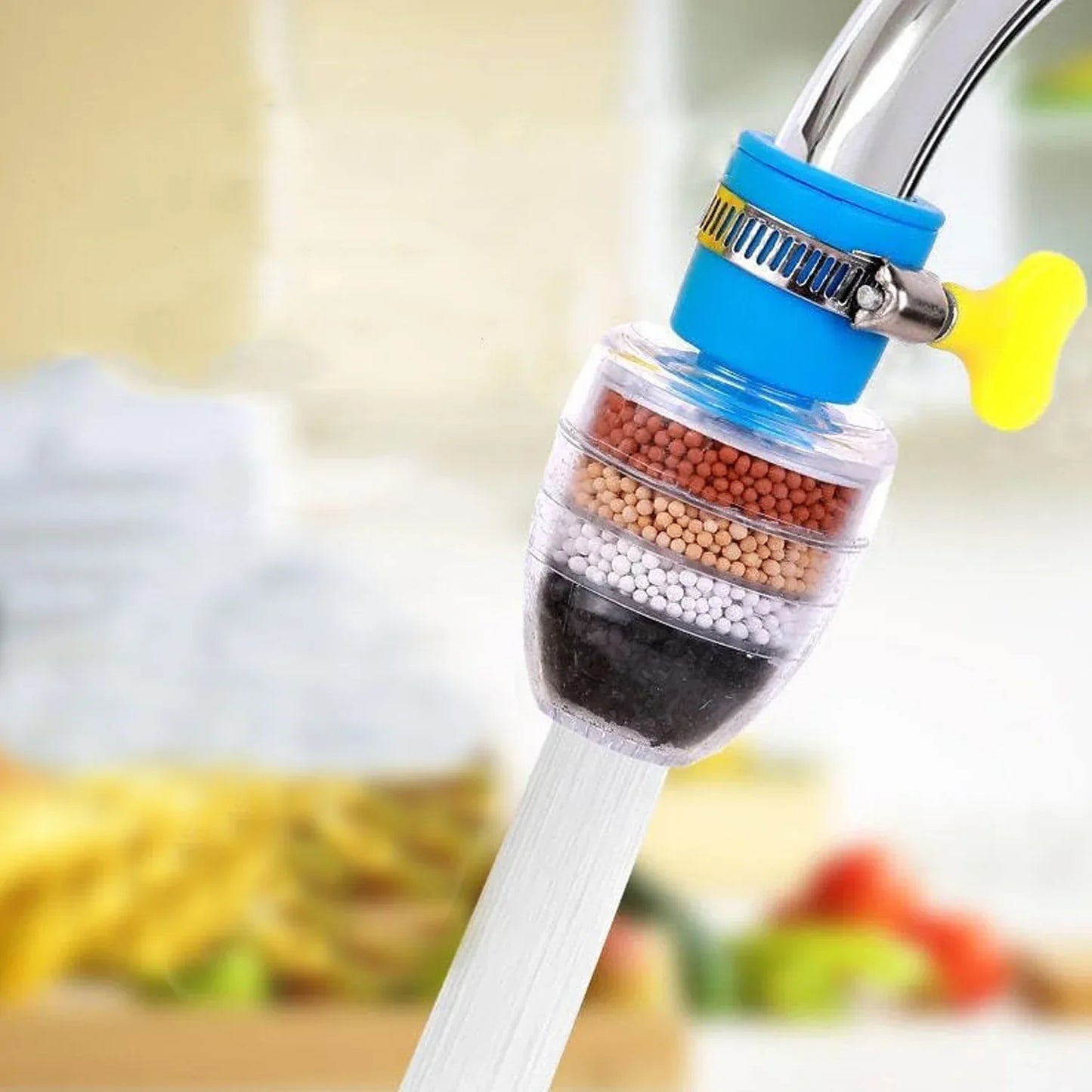 9092 Water Faucet Clean Purifier Filter Cartridge Water Tap Upgrade Universal Interface Faucet Filter (Six Layer Purifier) - Zidbik