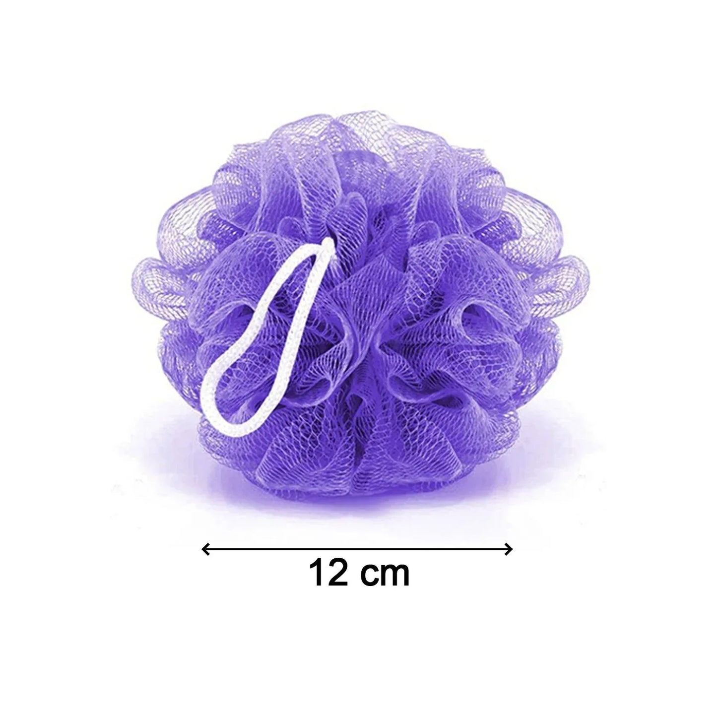 6074 Bath Shower Loofah Sponge Pouf Body Scrubber (Pack Of 6pcs) - Zidbik