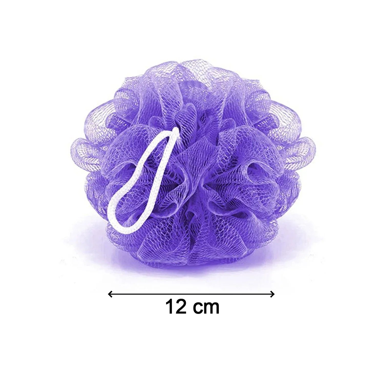 6074 Bath Shower Loofah Sponge Pouf Body Scrubber (Pack Of 6pcs) - Zidbik